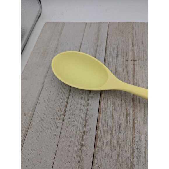 Unbranded Yellow Silicone Solid Spoon 11" - Picture 2 of 6